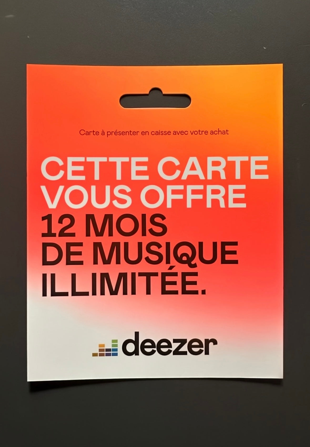Deezer premium 12 mois